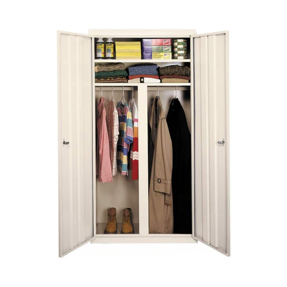 Storage Cabinets, Cabinet Type: Wardrobe, Lockable Storage , Cabinet Material: Steel , Width (Inch): 36in , Depth (Inch): 24in , Cabinet Door Style: Lockable  MPN:W-367224DS-DB