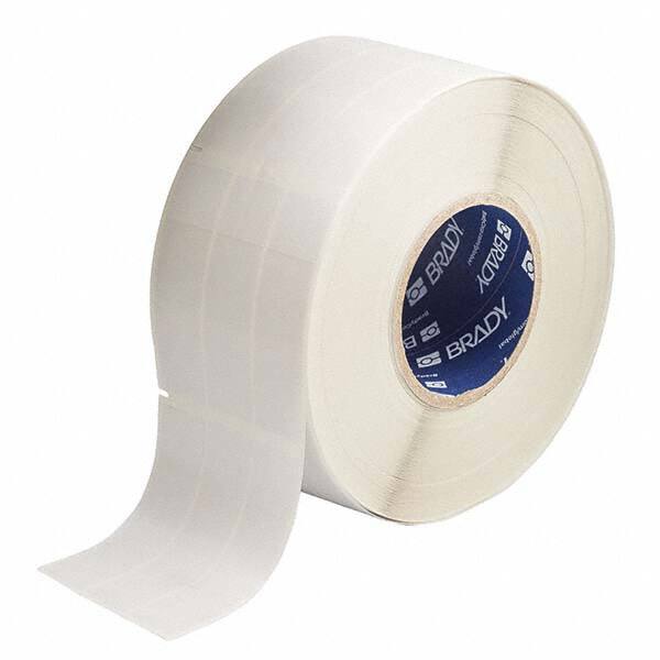 Label Maker Label: Clear & White, Vinyl, 3,000 per Roll MPN:30113