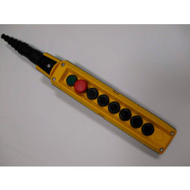 T.E.R. F70BY12000600001 MIKE Pendant 8 Button Yellow 2-Speed Buttons F70BY12000600001