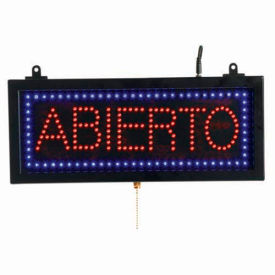 Aarco Small Spanish LED Sign Abierto (Open) - 16-1/8