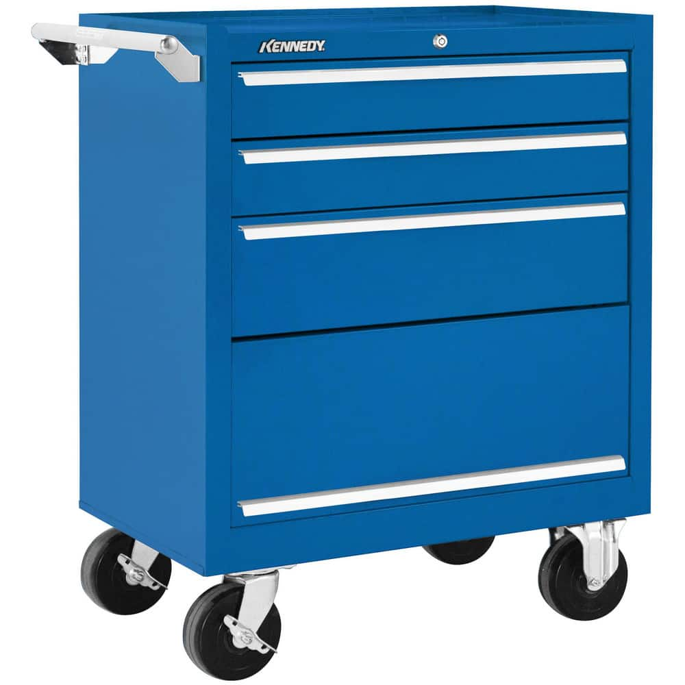 Tool Roller Cabinets, Top Material: Steel , Color: Blue , Overall Depth: 18in , Overall Height: 34.9375in , Overall Width: 27  MPN:273XBL