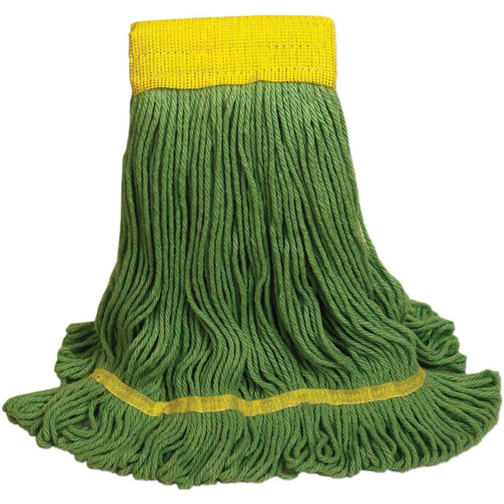 EchoMop, PET Fibers, Looped Construction, Wide Mesh Band, Green Color, Size Large MPN:1200L