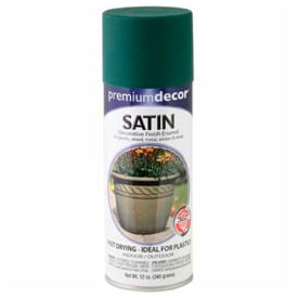 Premium Dcor Satin Enamel 12 oz. Aerosol Can Hunter Green - 319522 319522