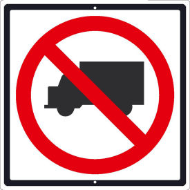 NMC TM537K Traffic Sign No Trucks Sign 24