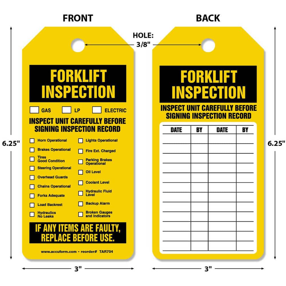 Inspection Tag: Rectangle, 6-1/4