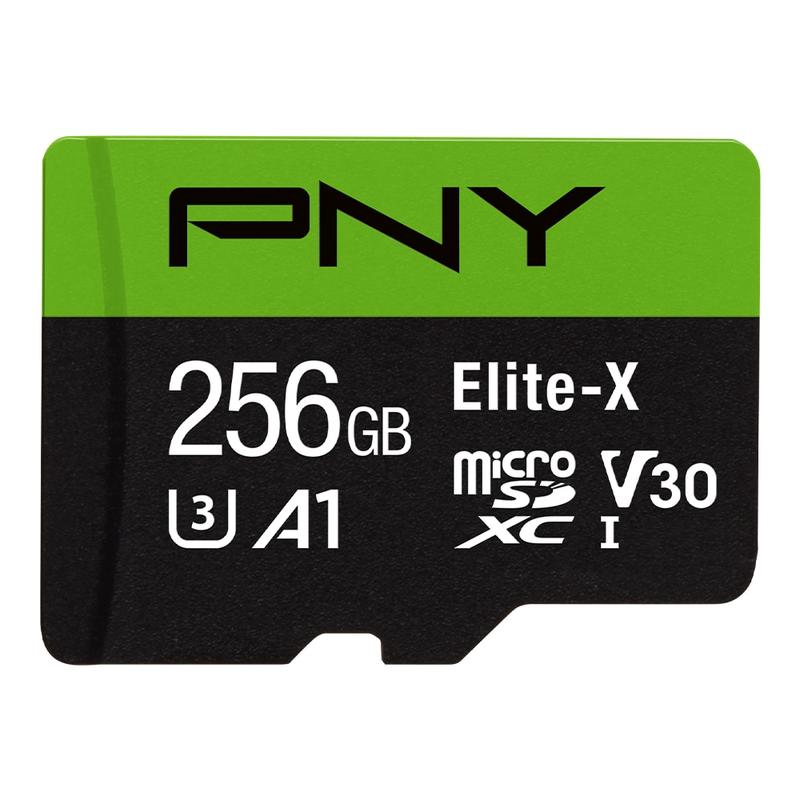 PNY Elite-X Class 10 U3 V30 microSDXC Flash Memory Card, 256GB (Min Order Qty 2) MPN:P-SDU256U3100EX-GE