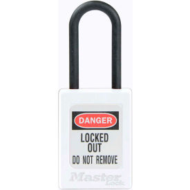 Master Lock® Thermoplastic Dialectric Zenex™ S32WHT Safety Padlock 1-3/8