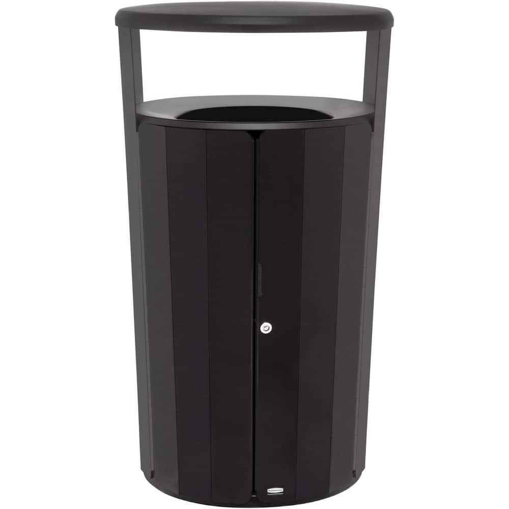 Trash Cans & Recycling Containers, Product Type: Trash Can , Container Capacity: 45 gal , Container Shape: Round , Container Material: Metal , Color: Black  MPN:2184979