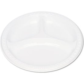 Tablemate® 3-Compartment Plastic Dinnerware Plates 9