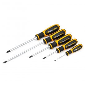 Gearwrench® 5 Piece Phillips® Dual Material Screwdriver Set 80052H