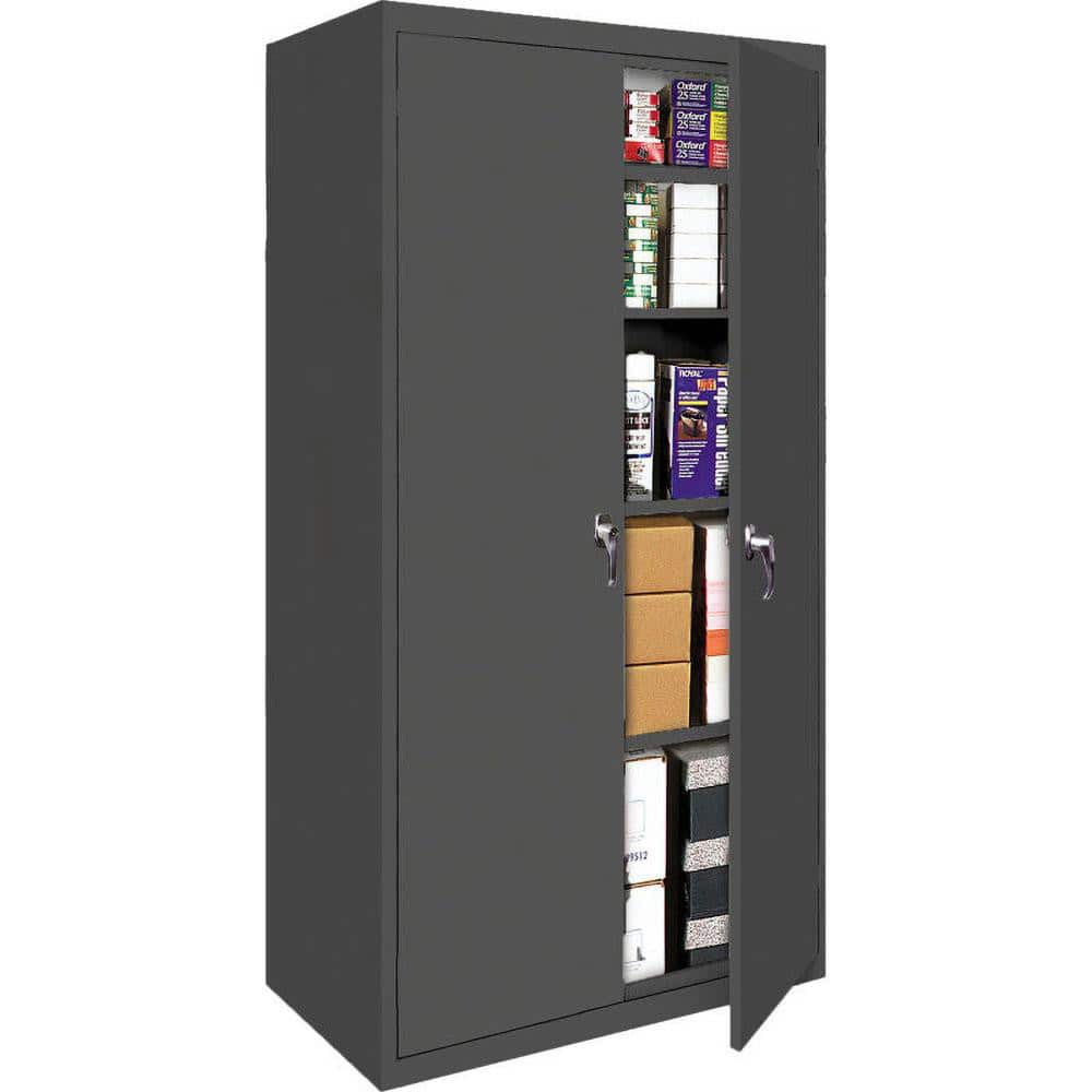 Storage Cabinets, Cabinet Type: Fixed Shelf, Lockable Storage , Cabinet Material: Steel , Width (Inch): 42in , Depth (Inch): 18in  MPN:FS-42-C