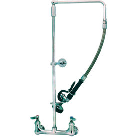 T&S Brass B-0131-B Pre-Rinse Unit With Wall Mount Faucet & Wall Bracket B-0131-B