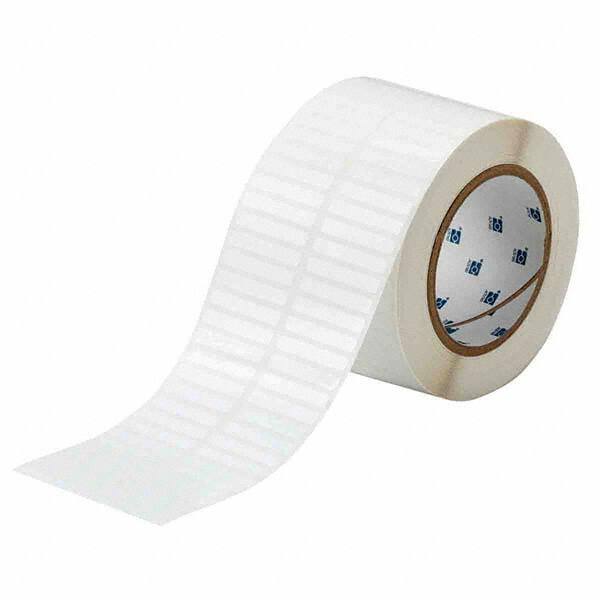 Label Maker Label: White, Polyester, 1-1/2