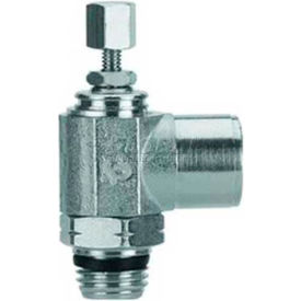 AIGNEP Female Needle Valve 88977-32-32 Knob Adj 10-32 UNF Female x 10-32 UNF Male Thread - Pkg Qty 2 88977-32-32