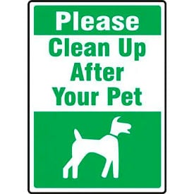 AccuformNMC™ Please Clean Up After Your Pet Safety Sign Adhesive Vinyl 18