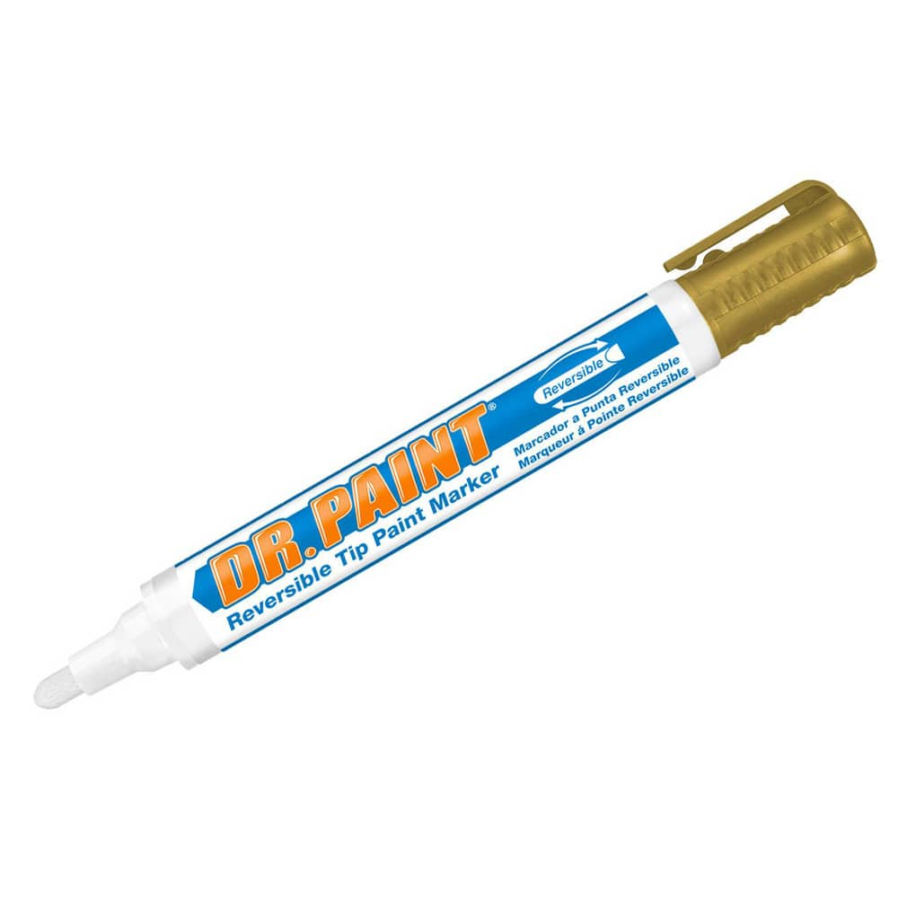 Markers & Paintsticks, Marker Type: Liquid Paint Marker, Tip Shape: Bullet, Chisel, Color: Metallic Gold, Ink Type: Xylene-free, Water Base, Fade Resistant MPN:10848