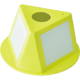 GoVets™ Inventory Control Cone W/ Dry Erase Decals Yellow 434412