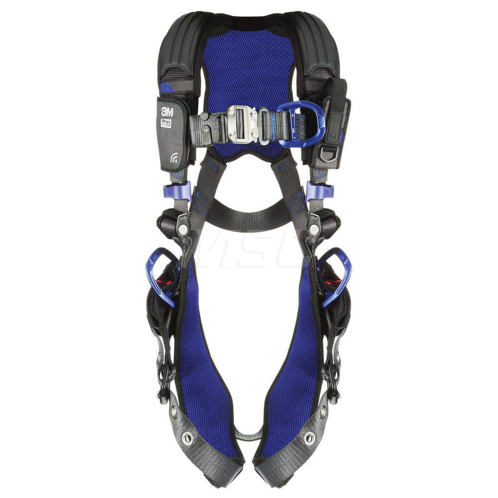 Fall Protection Harnesses: 420 Lb, Vest Style, Size X-Large, For Climbing & Positioning, Back Front & Hips MPN:7012816355