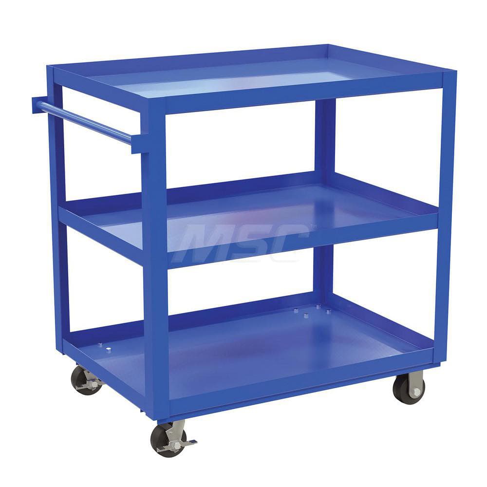 Utility Cart: Steel, Blue MPN:SCS3-2840