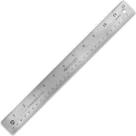 Westcott® Stainless Steel Ruler with Non Slip Cork Base 12