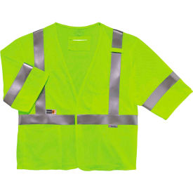 Ergodyne® GloWear® 8356FRHL Class 3 FR Modacrylic Vest - Lime 22213 22213*****##*