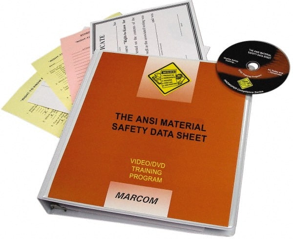 The ANSI Material Safety Data Sheet, Multimedia Training Kit MPN:V000MAL9EW