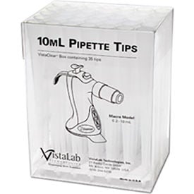 Celltreat 10mL Pipette Tips Filtered Ovation Graduated Boxed Sterile 35 PK 4058-6133