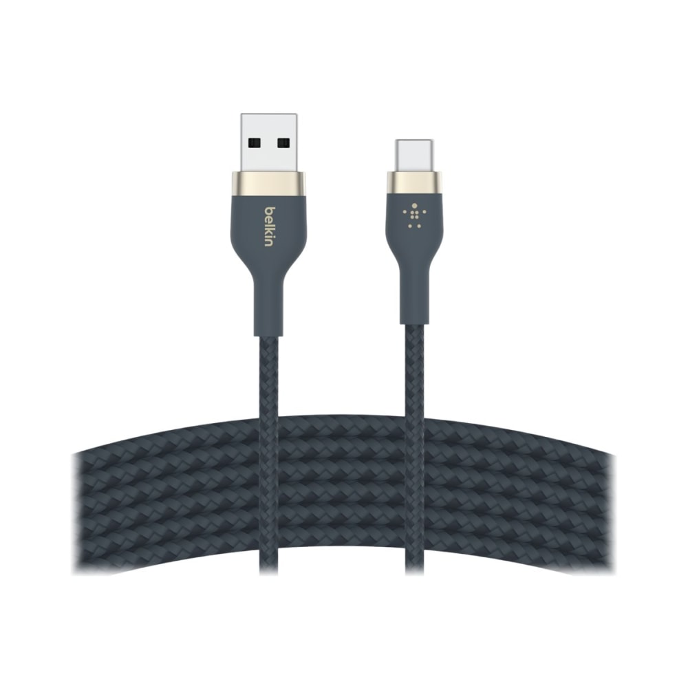 Belkin BoostCharge Pro Flex Braided USB-A To Lightning Cable, 1M/3.3FT, Black (Min Order Qty 5) MPN:CAB010BT2MBK