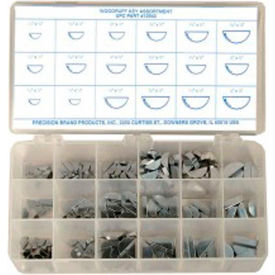 250 Piece Woodruff Key Assortment Maintenance Kit - Made In USA 12940