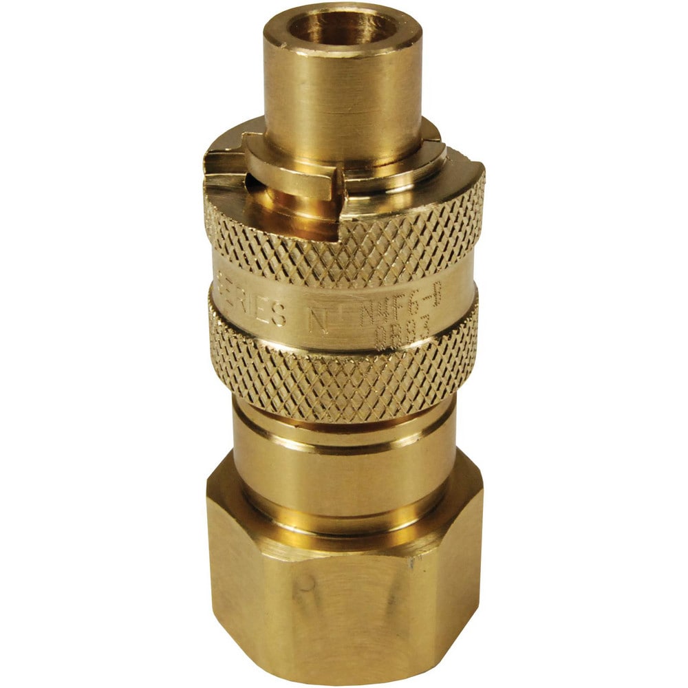 Pneumatic Hose Fittings & Couplings, Fitting Type: Plug , Type: Plug , Interchange Type: Bowes , Thread Type: NPTF , Material: Brass  MPN:N4F6-B