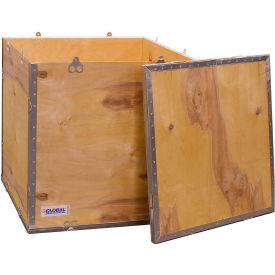 GoVets™ 4 Panel Hinged Shipping Crate w/ Lid 23-1/4