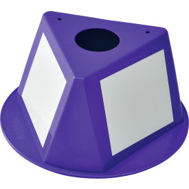 GoVets™ Inventory Control Cone W/ Dry Erase Decals Purple 428412