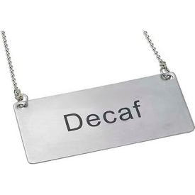 Winco SGN-202 Chain Sig Decaf 3-1/2