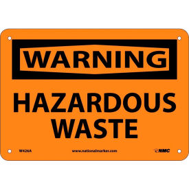 NMC OSHA Sign Warning Hazardous Waste 10