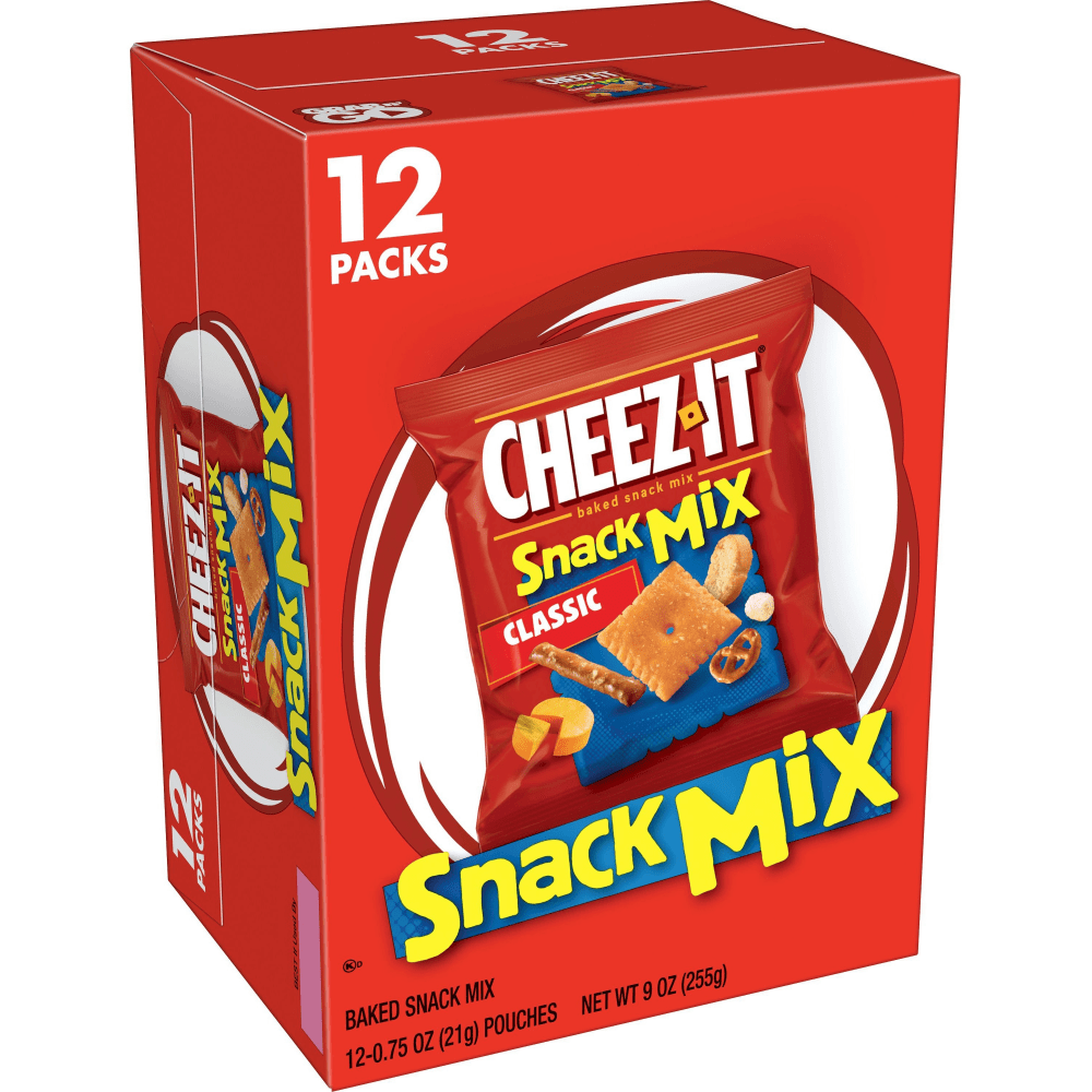 Cheez-It Classic Snack Mix - Cheese - 9 oz - 12 / Box (Min Order Qty 5) MPN:11720