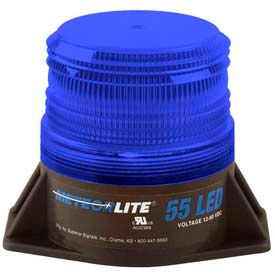 Meteorlite™ 55 Low-Profile Strobe Light - 12-80V - Permanent Mount - Blue - SY361005L-B-LED SY361005L-B-LED