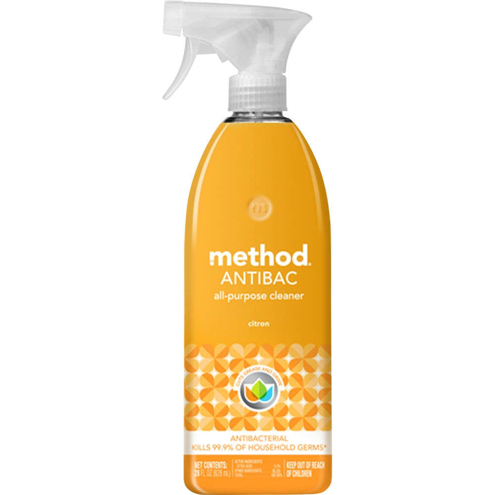 Method Antibacterial All-Purpose Cleaner Spray, Citron Scent, 28 Oz (Min Order Qty 10) MPN:MTH317923