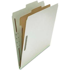 Universal® Pressboard Classification Folder Letter Four-Section Gray 10/Box UNV10252***