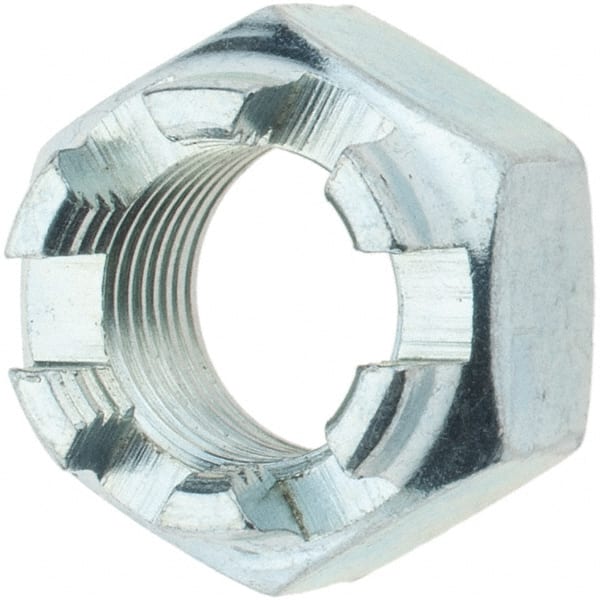 Hex Lock Nut: 1/2-20, Grade 5 Steel, Zinc-Plated MPN:31284