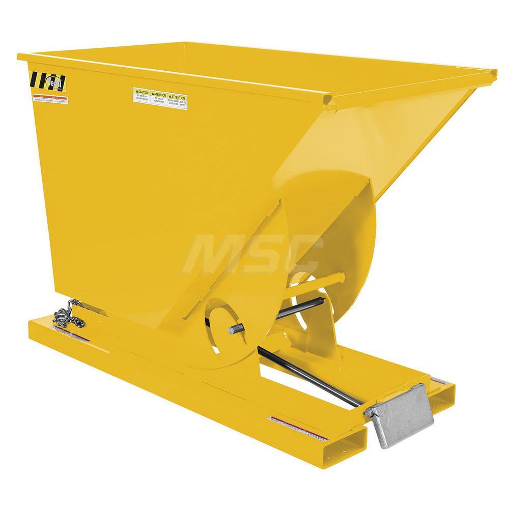 Stationary Tilt Hopper: 4,000 lb Capacity, 32