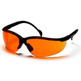 Venture Ii® Safety Glasses Orange Lens  Black Frame - Pkg Qty 12 SB1840S