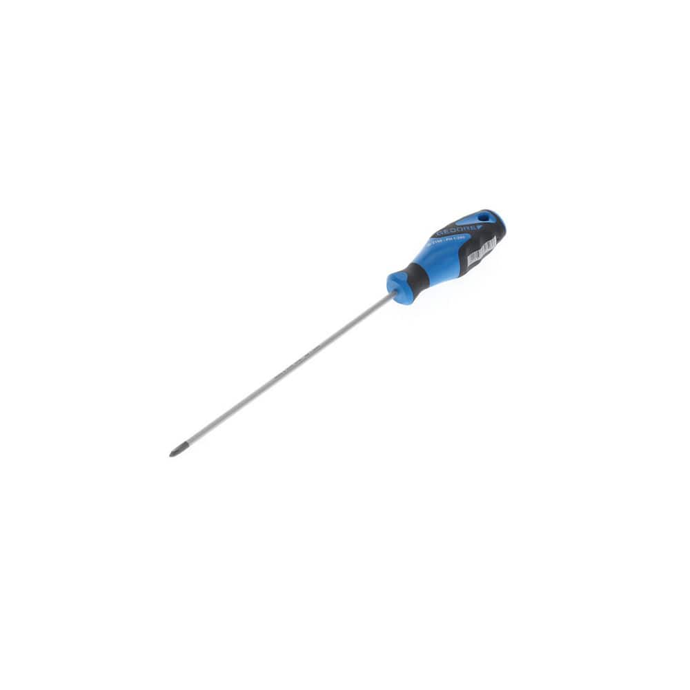 Phillips Screwdrivers, Overall Length (mm): 300.0000 , Handle Type: Ergonomic , Phillips Point Size: #1 , Handle Color: Blue, Black  MPN:6683700