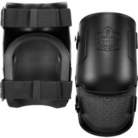 Ergodyne® Proflex® 360 Hard Shell Hinged Knee Pads Non-Marring Rubber Cap Black 1 Pair 18360