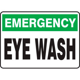 Accuform MFSD917VS Emergency Sign Eye Wash 10