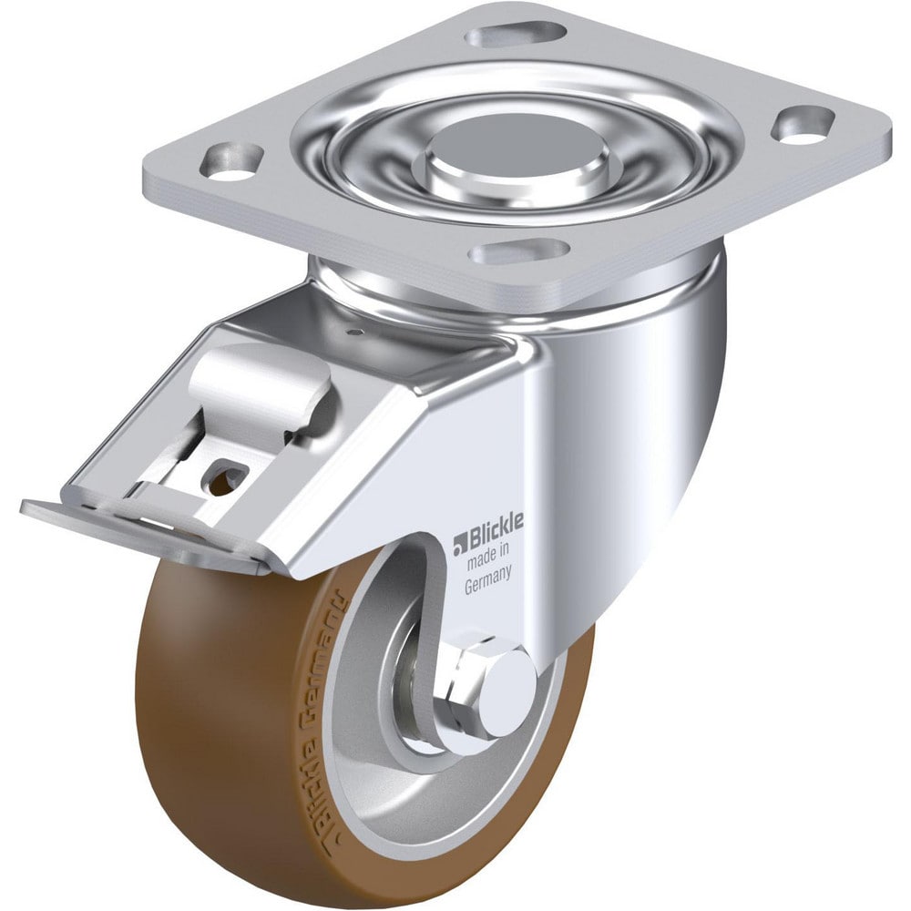 Top Plate Casters, Mount Type: Plate , Number of Wheels: 1.000 , Wheel Diameter (Inch): 8 , Wheel Material: Polyurethane , Wheel Width (Inch): 2  MPN:904390