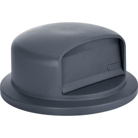 GoVets™ Plastic Trash Can Dome Lid - 55 Gallon Gray 435GY641