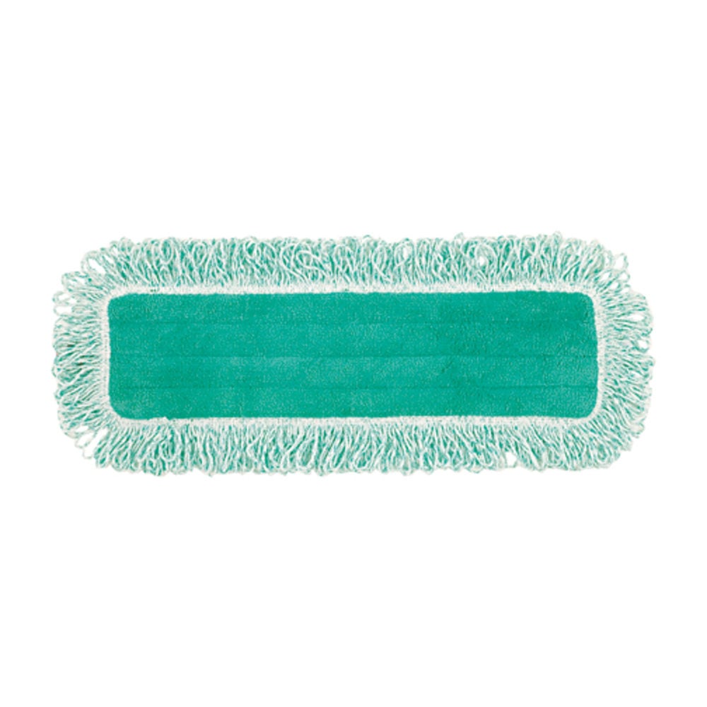 Rubbermaid Commercial HYGEN Microfiber Fringe Dust Mop, 5 3/4inW x 20 3/4inL, Green (Min Order Qty 4) MPN:Q418GN