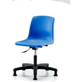 Blue Ridge Ergonomics™ Polypropylene Shell Chair Desk Height w/ Stationary Glides Blue SDHCH-RG-RG-BLU