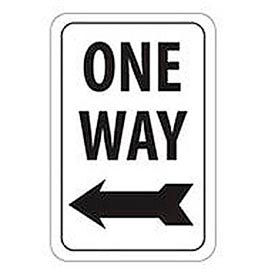 Reflective Aluminum Sign - One Way Left Arrow- .080