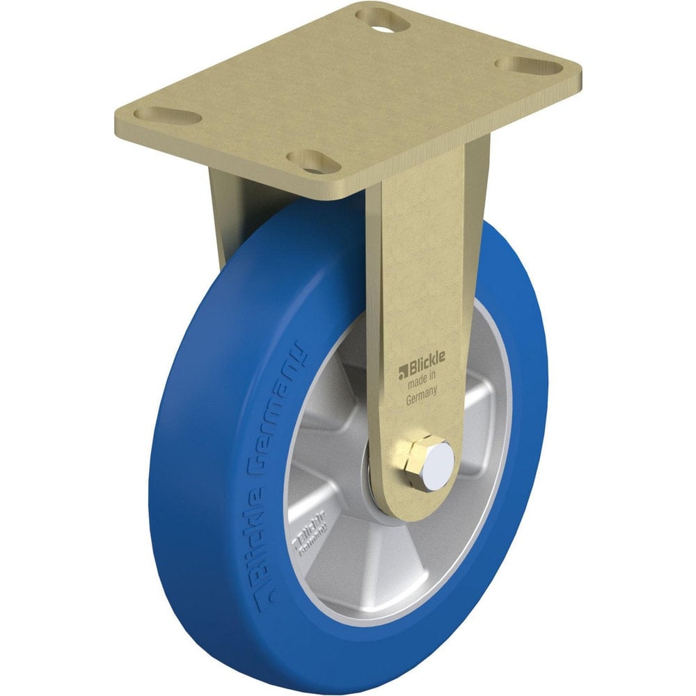 Top Plate Casters, Mount Type: Plate , Number of Wheels: 1.000 , Wheel Diameter (Inch): 8 , Wheel Material: Polyurethane , Wheel Width (Inch): 2  MPN:910141